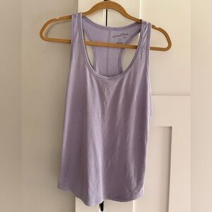 Universal Thread Lavender Ribbed Tank Top Racerback Curved Hem M
